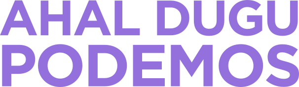 Logo Ahal Dugu Podemos 2024