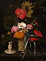 Maria van Oosterwyck - Flowers in an Ornamental Vase