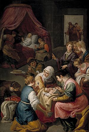 Archivo:Nacimiento de la Virgen (Jusepe Leonardo)