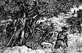 Painting of the Chumash Revolt of 1824 by Alexander Harmer