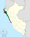 Phytotoma raimondii map