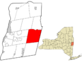 Rensselaer County New York incorporated and unincorporated areas Berlin highlighted