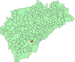 Extensión del término municipal en la provincia de Segovia