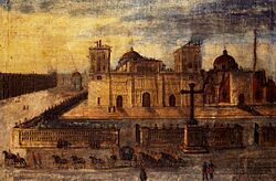 Archivo:Visita del Virrey a las obras de Catedral