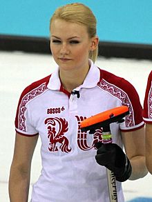 Alexandra Saitova, Women's curling at the 2014 Winter Olympics, Russia (4) (cropped).jpg