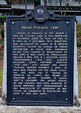 Baguio Teachers' Camp historical marker vicinity - NHCP - 2