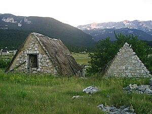 Archivo:Blidinje - seniky s doskovymi strechami