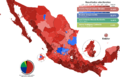 Elecciones presidenciales de México de 2018 por distrito federal (porcentaje)