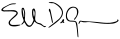 Ellen DeGeneres Signature