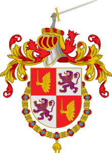 Escudo de Armas de Juan Manuel de Villena Toison de Oro.svg