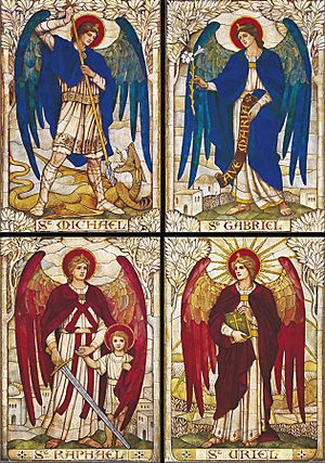 Archivo:Four Archangels, St John's Church, Warminster, Wiltshire