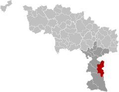 Froidchapelle Hainaut Belgium Map.svg