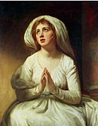 George Romney - Lady Hamilton praying