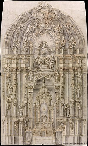 Archivo:Irazusta-Proyecto para el retablo mayor de la Iglesia Parroquial de la Asunción de Segura Guipúzcoa