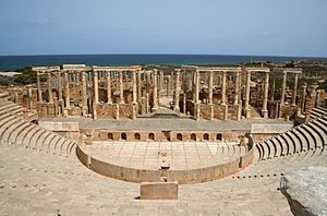 Teatro romano de Leptis Magna.