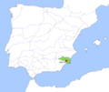 Location map Taifa of Murcia
