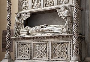 Archivo:Lorenzo maitani (attr.), monumento di benedetto XI, 1305 circa, 04