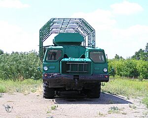 Archivo:MAZ-543 special purpose truck, Strategic Missile Forces Museum