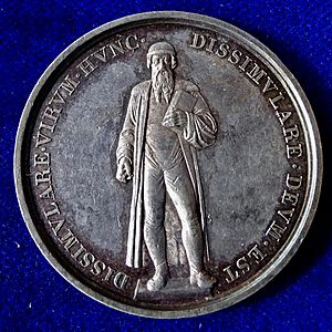 Archivo:Mainz, Germany, Silver Medal 1840, Gutenberg Printing Press 400th Anniversary, obverse