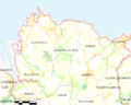 Map commune FR insee code 29251