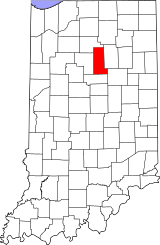 Map of Indiana highlighting Miami County.svg