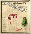Mapa Santiago en 1552