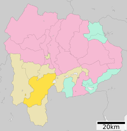 Minobu in Yamanashi Prefecture Ja.svg