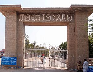 Archivo:Mohenjo-daro complex entrance gate