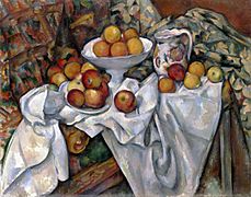 Nature morte aux pommes et aux oranges, par Paul Cézanne