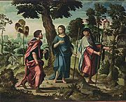 Pieter Coecke van Aelst - Christ and His Disciples on Their Way to Emmaus - WGA5125