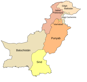 Organización territorial de Pakistán para Niños