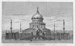 Archivo:Proyecto de Don José Marín Baldo, monumento a Colón, en Cristóbal Colón Su vida, sus viajes, sus descubrimientos
