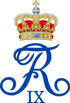 Archivo:Royal Monogram of King Frederik IX of Denmark