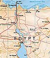 Suez canal map