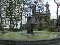 Templo Nuestra Señora del Carmen toma desde la fuente