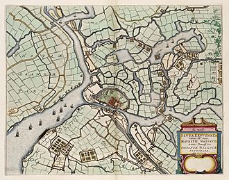 Archivo:The capture of Sluis by Maurice of Orange in 1604 - Slusa Expugnata (1649)