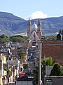 Vista panorámica de Calvillo, con el Santuario de Nuestra Señora de Guadalupe al fondo 02