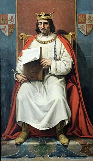 Archivo:Alfonso X el Sabio (Ayuntamiento de León)
