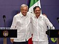 Andrés Manuel López Obrador y Gustavo Petro