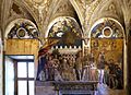 Andrea mantegna, camera degli sposi, 1465-74, parete nord, detta della corte 01