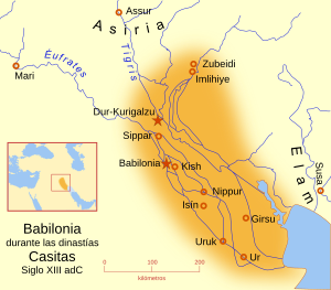 Archivo:Babilonia durante la dinastía Casitas Siglo XIII adC ES