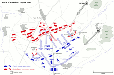 Archivo:Battle of Waterloo map