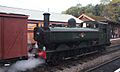 Bishops Lydeard - 6412 backing on to goods van