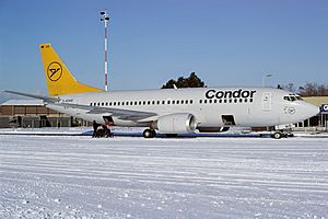 Archivo:Boeing 737-330 Condor D-ABWB, GRQ Groningen (Eelde), Netherlands PP1167493020