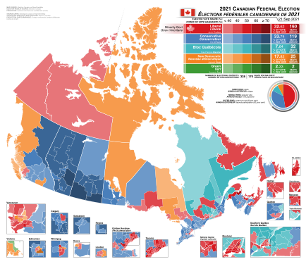 Canada Election 2021 Results Map