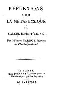 Archivo:Carnot - Réflexions sur la métaphysique du calcul infinitésimal, 1797 - 72338