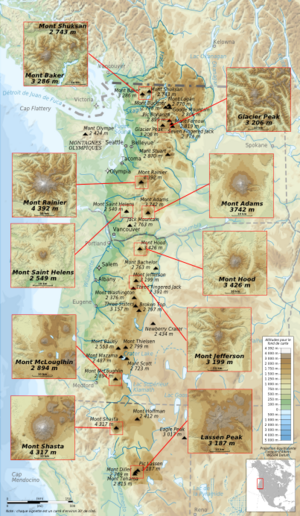 Archivo:Cascade Range major volcanoes topographic map-fr