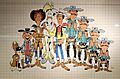 Charleroi - Parc (station de métro) - Lucky Luke - principaux personnages - céramique - 01