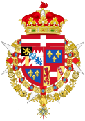 Coat of Arms of Infante Jose Eugenio of Spain, Prince of Bavaria.svg