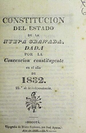 Archivo:Constitución del Estado de la Nueva Granada de 1832